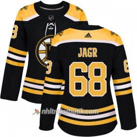 Dame Ishockey Boston Bruins Tröja Jaromir Jagr 68 Adidas 2017-2018 Svart Authentic